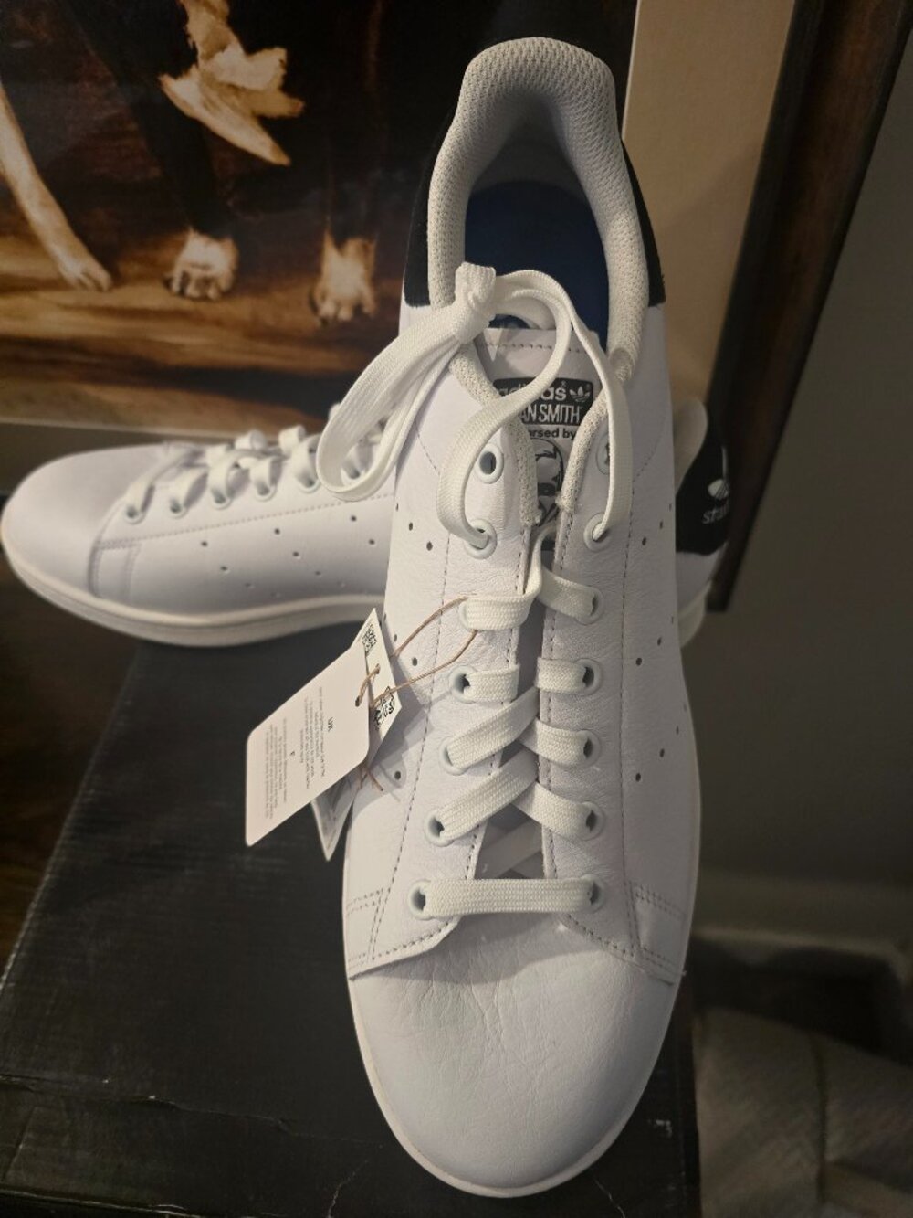Adidas Stan Smith Adv Shoes Cloud White / Black IE3094 Skate Tennis Mens Sz 12